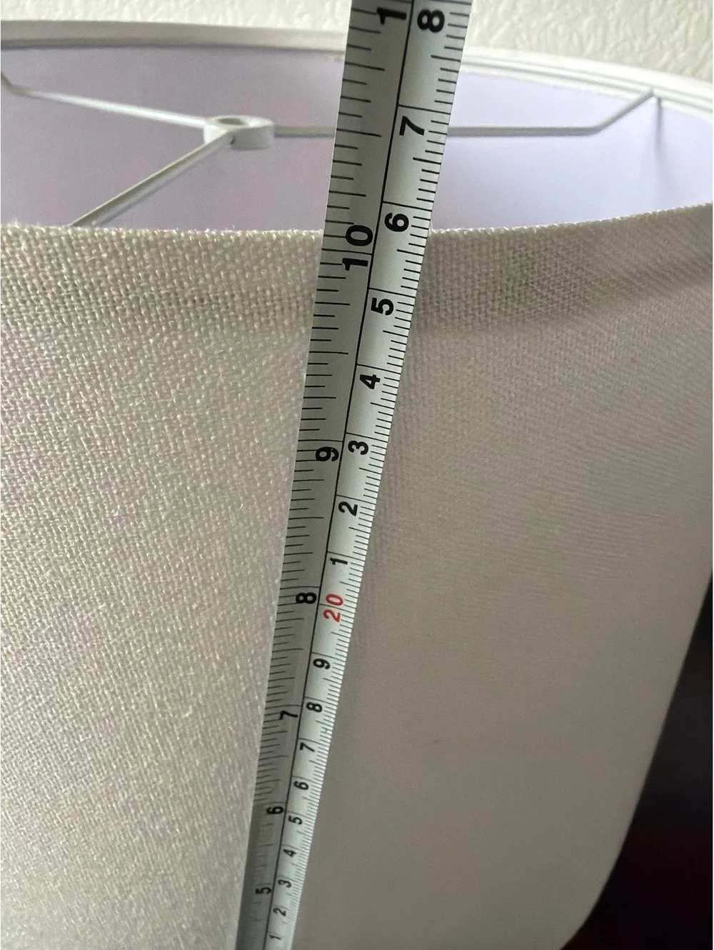 White Drum Lamp Shade 13 Inch Diameter x 10 Inch Height